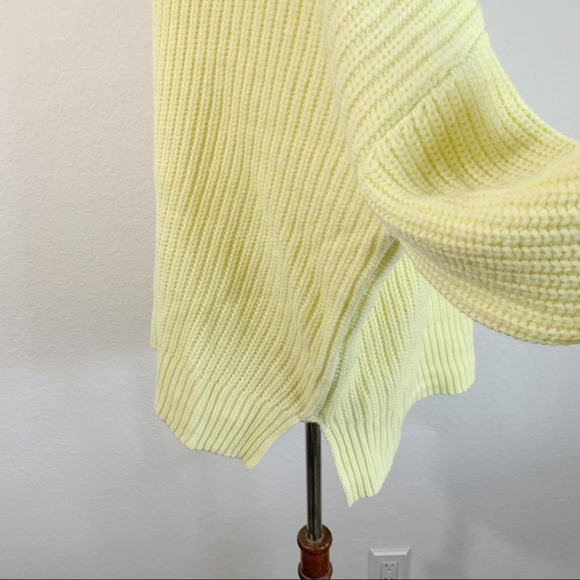 NWT Sanctuary Now or Never Ribbed Pullover Sweater in Ice Lime Cyber Disco - Picture 6 of 9